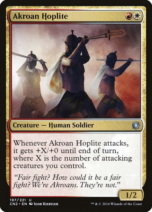 Akroan Hoplite [Conspiracy: Take the Crown] 197