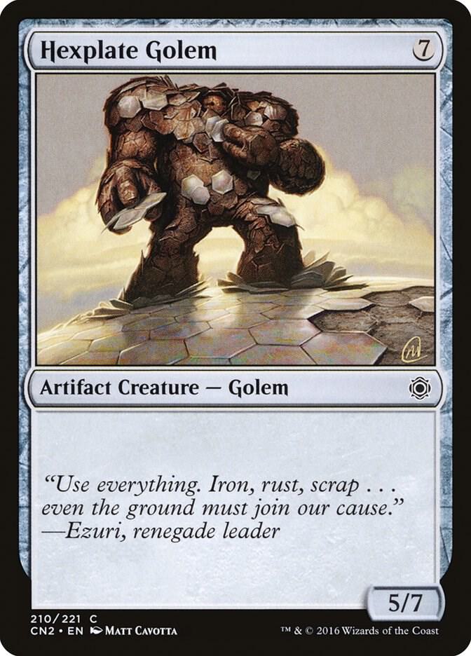 Hexplate Golem [Conspiracy: Take the Crown] 210