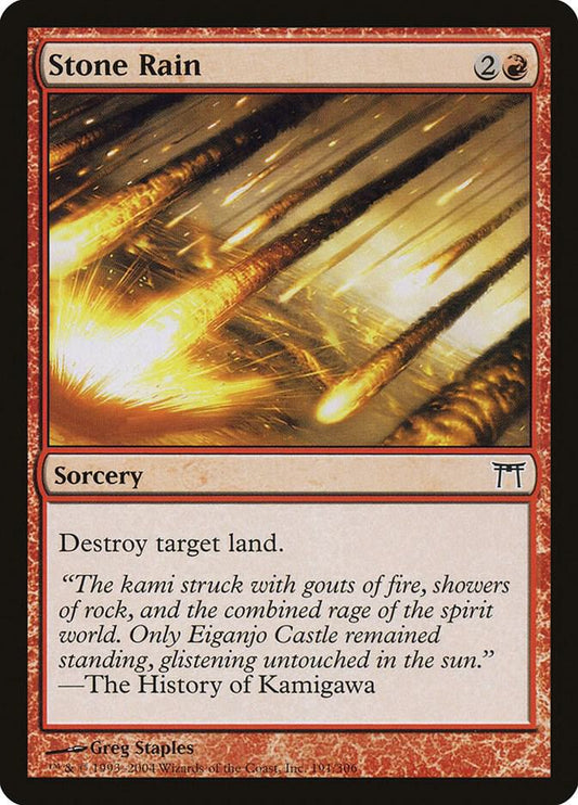 Stone Rain [Champions of Kamigawa] 191