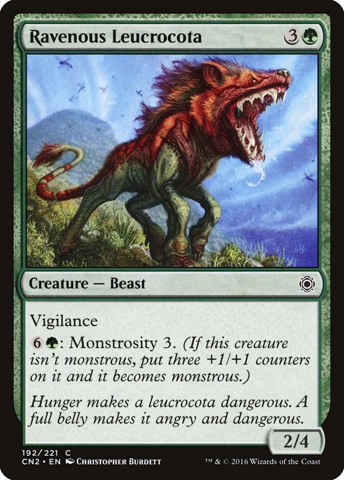 Ravenous Leucrocota [Conspiracy: Take the Crown] 192