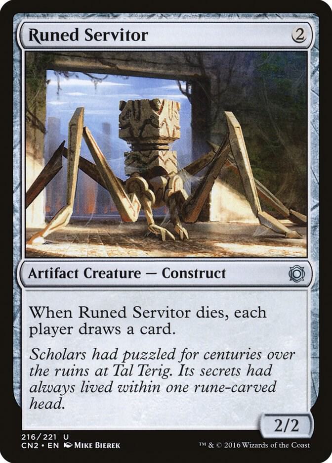 Runed Servitor [Conspiracy: Take the Crown] 216