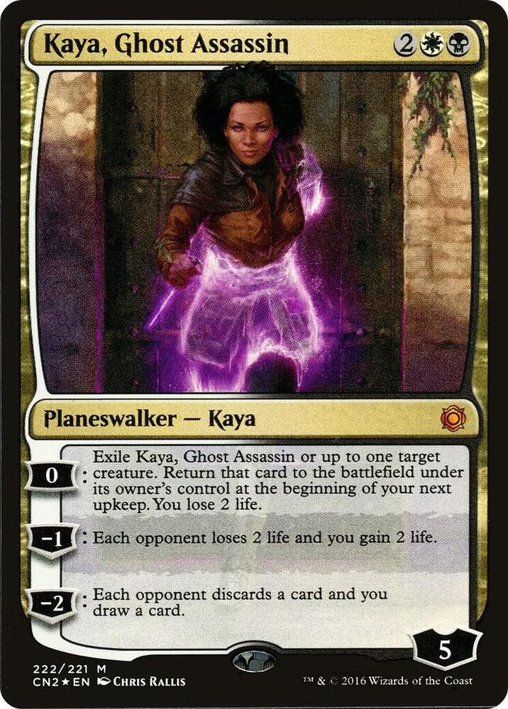Kaya, Ghost Assassin (Alternate Art Foil) [Conspiracy: Take the Crown] 222