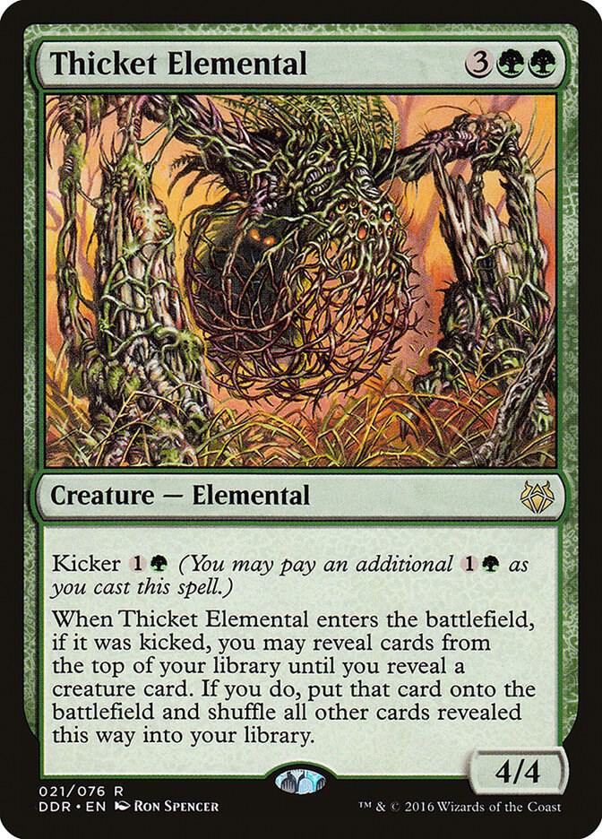 Thicket Elemental [Duel Decks: Nissa vs. Ob Nixilis] 21