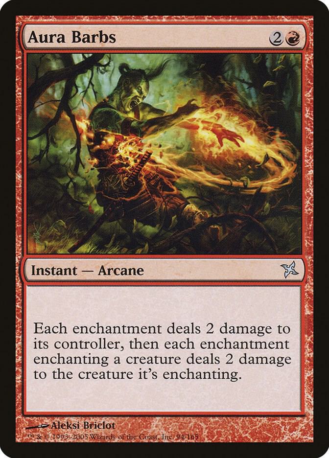 Aura Barbs [Betrayers of Kamigawa] 94
