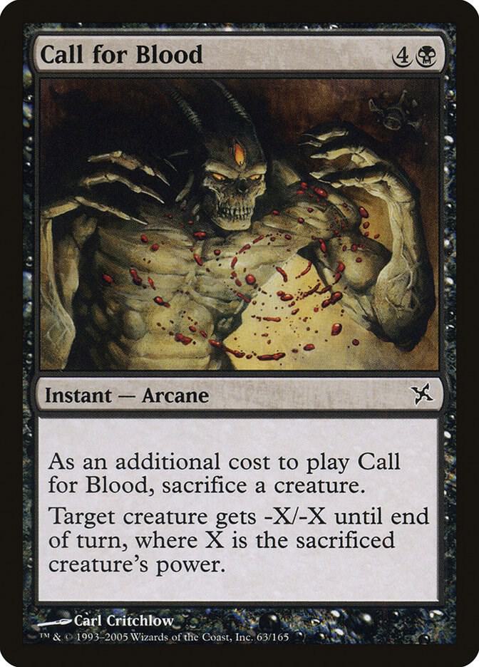 Call for Blood [Betrayers of Kamigawa] 63