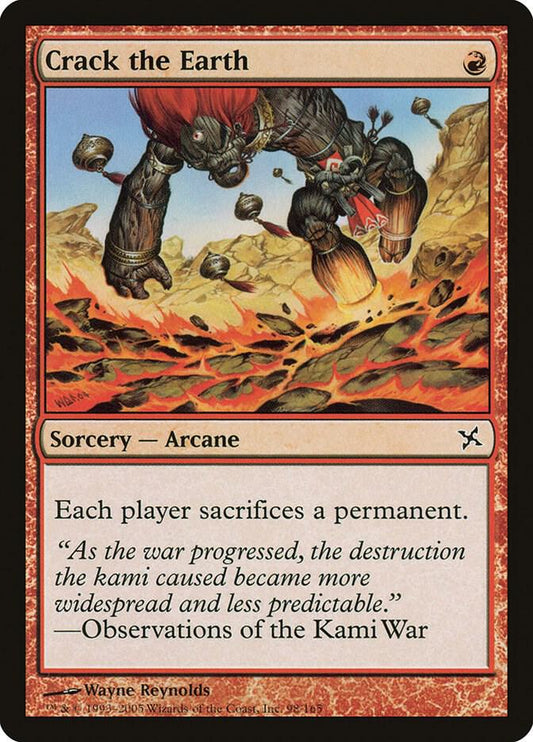 Crack the Earth [Betrayers of Kamigawa] 98