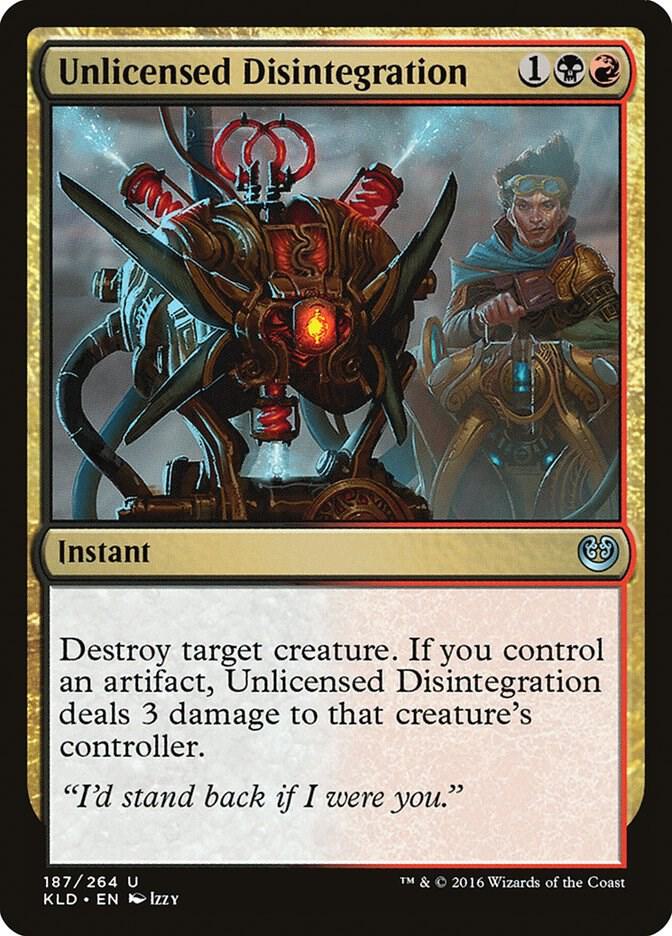 Unlicensed Disintegration [Kaladesh] 187