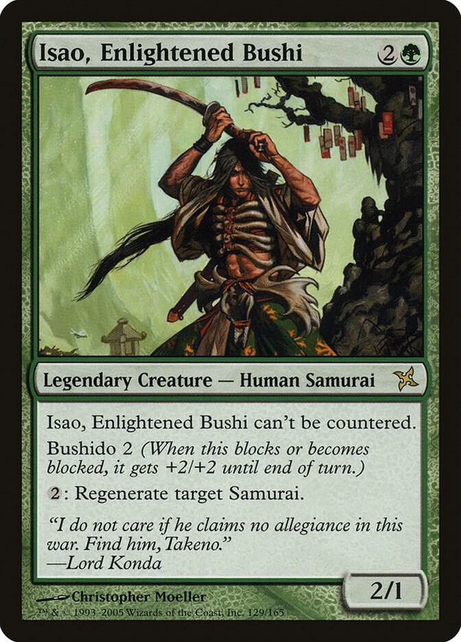 Isao, Enlightened Bushi [Betrayers of Kamigawa] 129