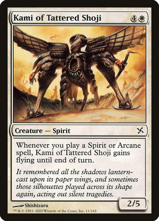 Kami of Tattered Shoji [Betrayers of Kamigawa] 11