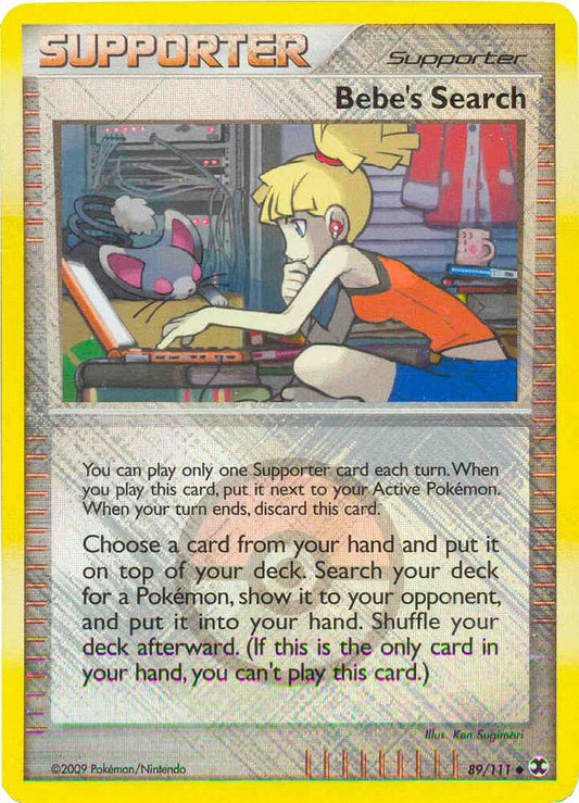 Bebe's Search - 89/111 (League Promo) [League & Championship Cards] 089/111