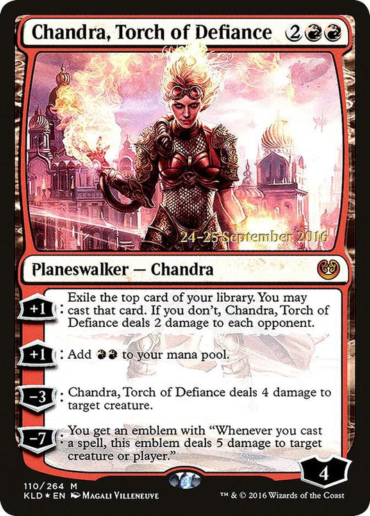 Chandra, Torch of Defiance [Prerelease Cards] 110