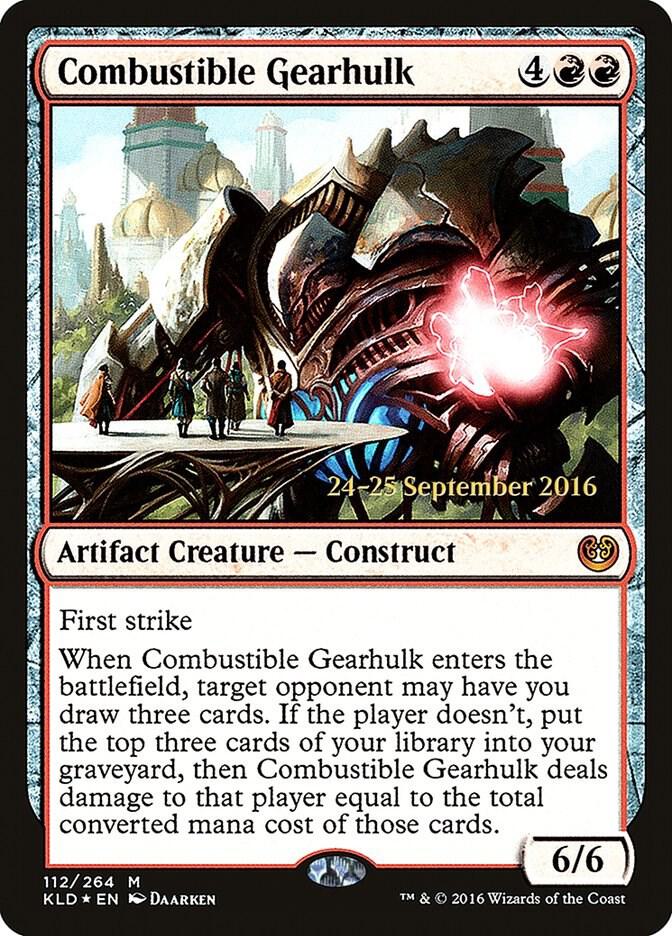 Combustible Gearhulk [Prerelease Cards] 112