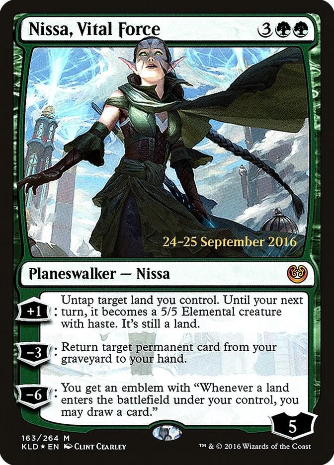 Nissa, Vital Force [Prerelease Cards] 163