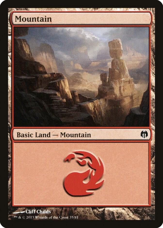 Mountain (35) [Duel Decks: Heroes vs. Monsters] 35