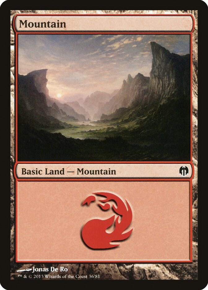 Mountain (36) [Duel Decks: Heroes vs. Monsters] 36
