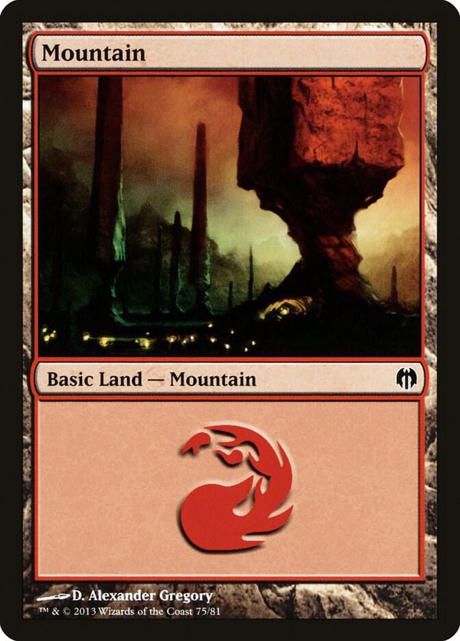 Mountain (75) [Duel Decks: Heroes vs. Monsters] 75