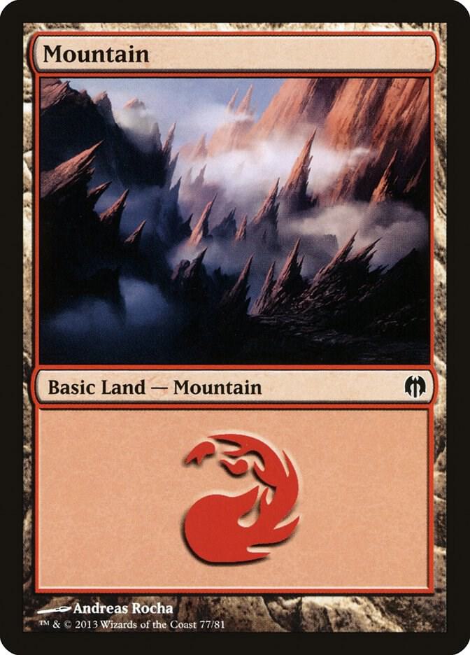 Mountain (77) [Duel Decks: Heroes vs. Monsters] 77