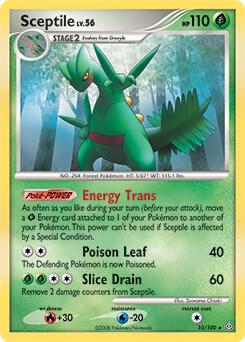 Sceptile - 10/100 (DP Stormfront) [Deck Exclusives] 010/100