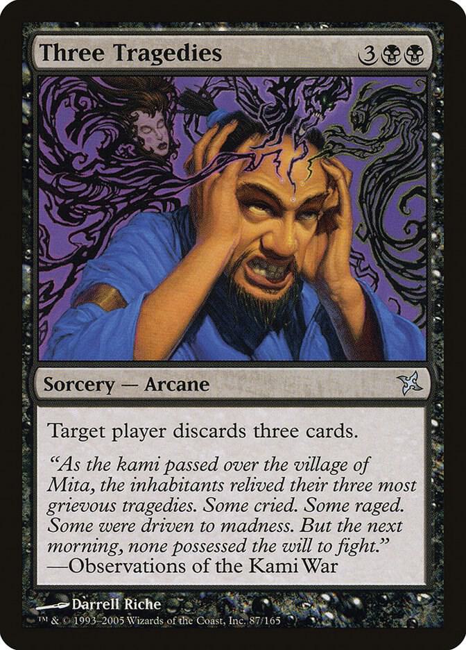 Three Tragedies [Betrayers of Kamigawa] 87