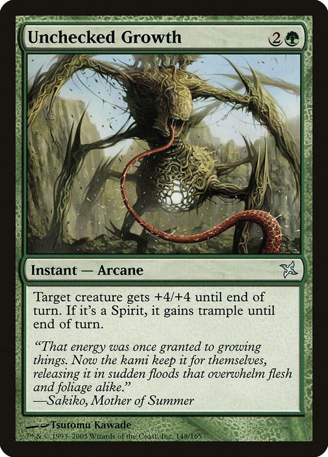 Unchecked Growth [Betrayers of Kamigawa] 148