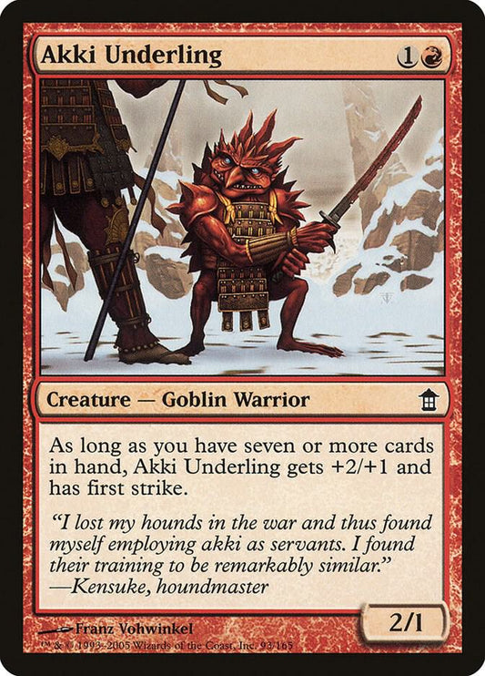 Akki Underling [Saviors of Kamigawa] 93