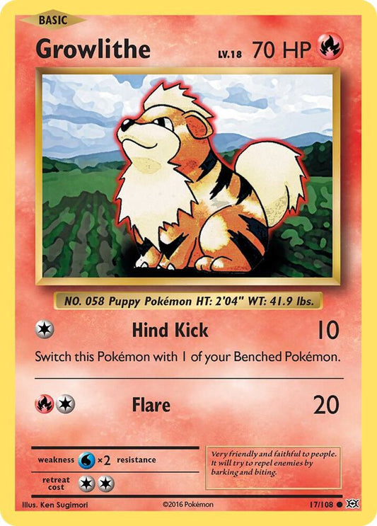 Growlithe [XY - Evolutions] 17/108