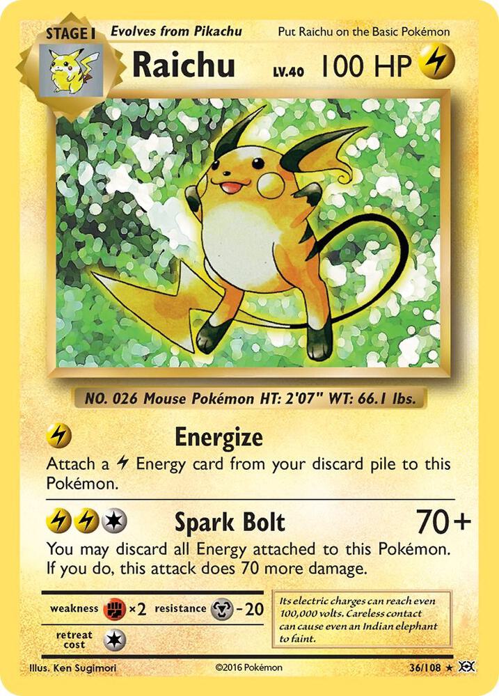 Raichu [XY - Evolutions] 36/108