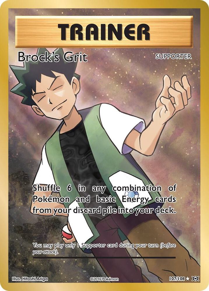 Brock's Grit (Full Art) [XY - Evolutions] 107/108