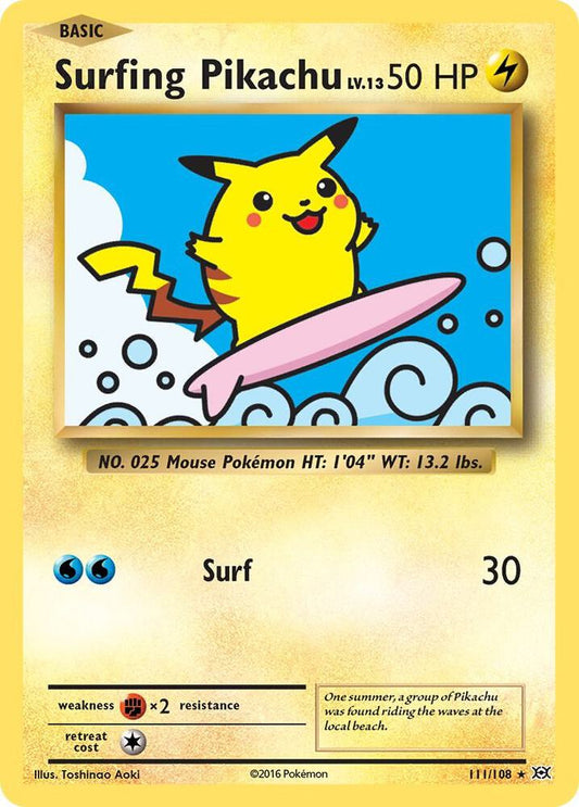 Surfing Pikachu [XY - Evolutions] 111/108