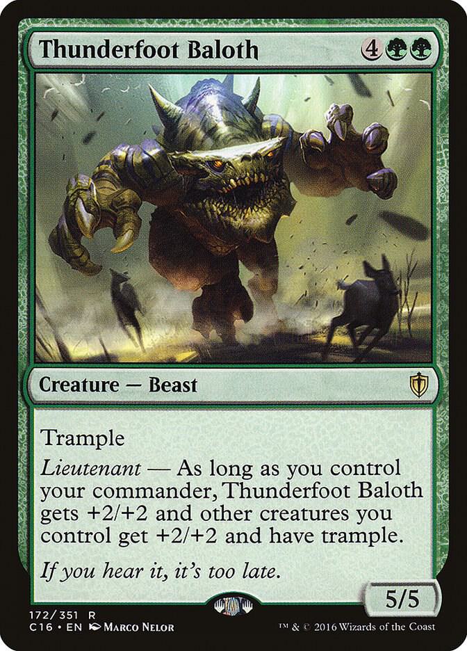 Thunderfoot Baloth [Commander 2016] 172