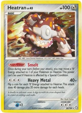 Heatran - 30/146 (DP Legends Awakened) [Deck Exclusives] 030/146