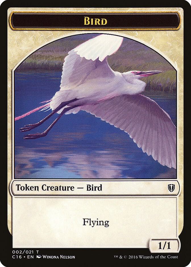 Bird (002) // Saproling  (016) Double-Sided Token [Commander 2016] 2 // 16