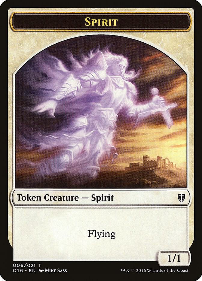 Spirit (006) // Bird (002) Double-Sided Token [Commander 2016] 6 // 2