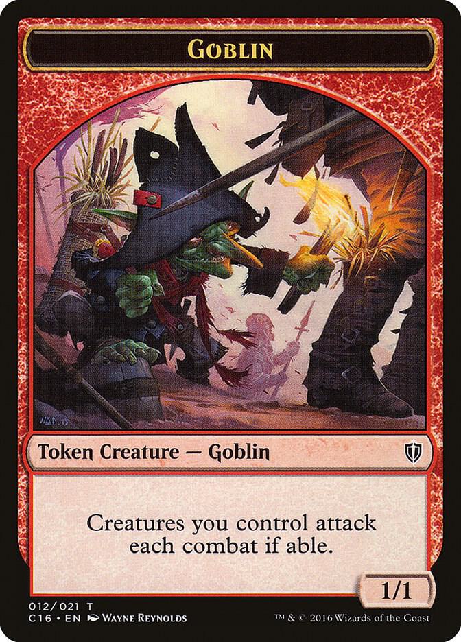 Goblin // Zombie Double-Sided Token [Commander 2016] 12 // 11