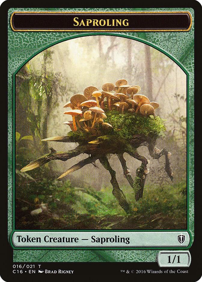 Saproling (016) // Spirit (006) Double-Sided Token [Commander 2016] 16 // 6