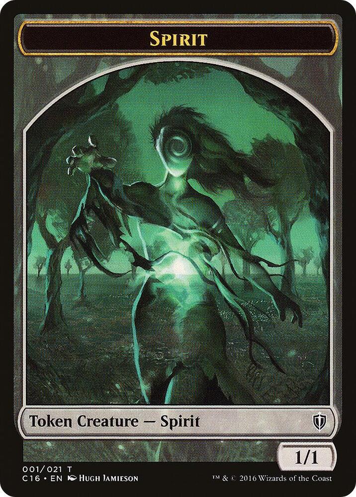 Spirit (001) // Spirit (006) Double-Sided Token [Commander 2016] 1 // 6