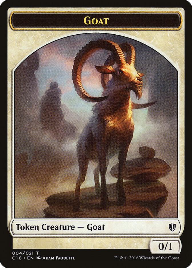 Goat // Thopter Double-Sided Token [Commander 2016] 4 // 9