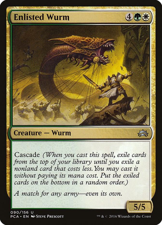 Enlisted Wurm [Planechase Anthology] 90