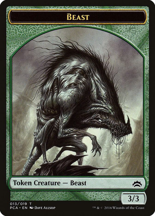 Beast // Saproling Double-Sided Token [Planechase Anthology] 13 // 19