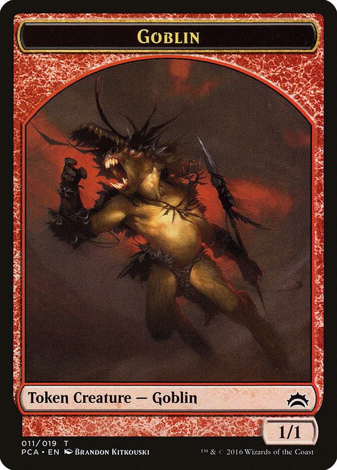 Goblin // Boar Double-Sided Token [Planechase Anthology] 11 // 14