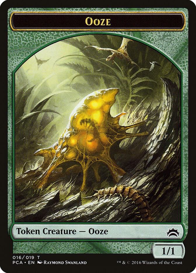 Ooze (016) // Ooze (017) Double-Sided Token [Planechase Anthology] 16 // 17