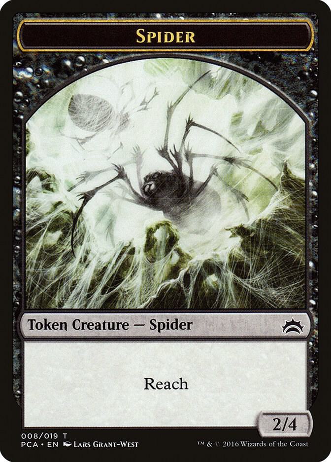 Spider // Saproling Double-Sided Token [Planechase Anthology] 8 // 19