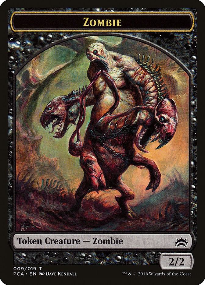 Zombie // Hellion Double-Sided Token [Planechase Anthology] 9 // 12