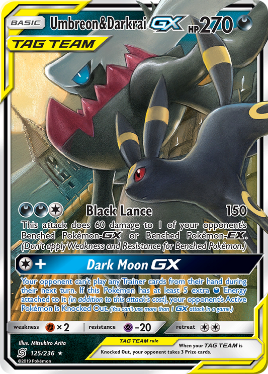 Umbreon & Darkrai-GX - 125/236 Unified Minds