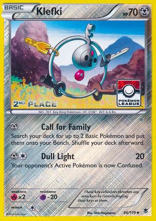Klefki - 66/119 (Pokemon League) [2nd Place] [League & Championship Cards] 066/119