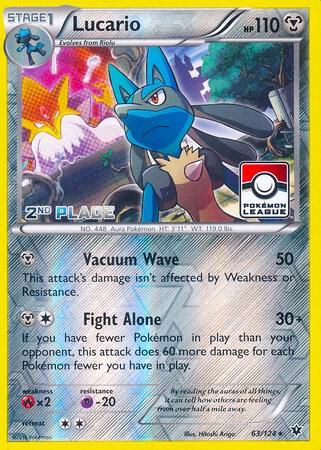Lucario - 63/124 (Pokemon League) [2nd Place] [League & Championship Cards] 063/124