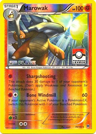 Marowak - 78/162 (Pokemon League) [2nd Place] [League & Championship Cards] 078/162