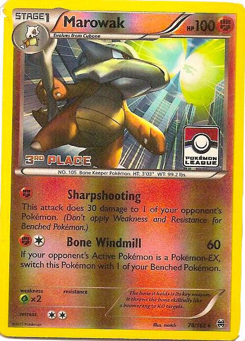 Marowak - 78/162 (Pokemon League) [3rd Place] [League & Championship Cards] 078/162