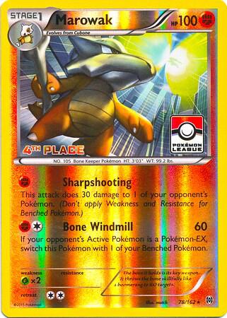 Marowak - 78/162 (Pokemon League) [4th Place] [League & Championship Cards] 078/162