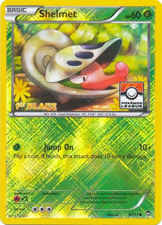 Shelmet - 8/111 (Pokemon League) [1st Place] [League & Championship Cards] 008/111